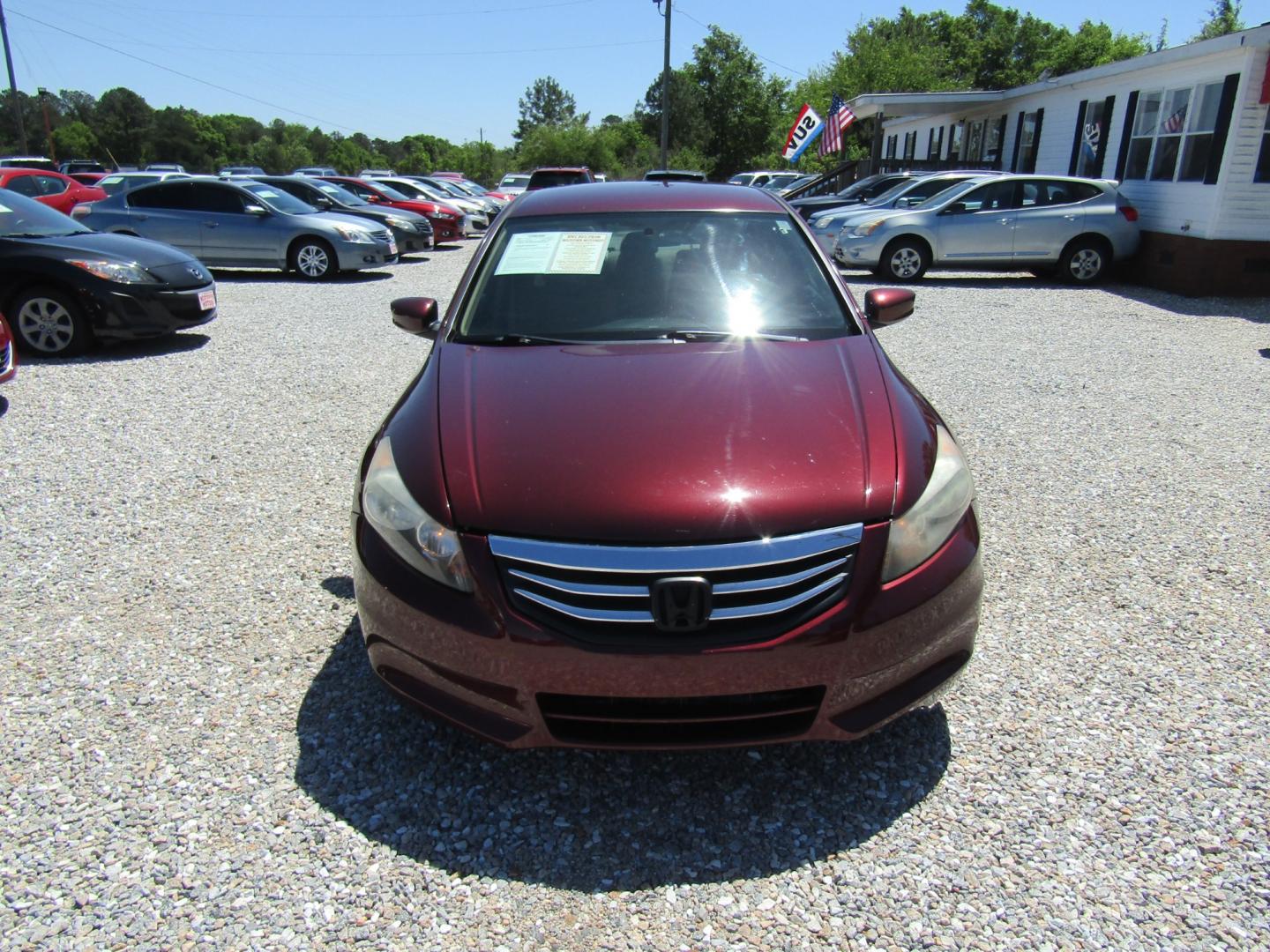 2012 Maroon /Tan Honda Accord (1HGCP2F35CA) , Automatic transmission, located at 15016 S Hwy 231, Midland City, AL, 36350, (334) 983-3001, 31.306210, -85.495277 - Photo#1